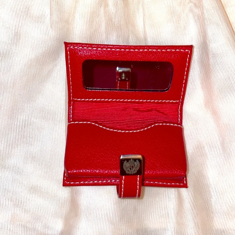 NWOT Red Leather Lipstick Case. - Picture 3 of 4